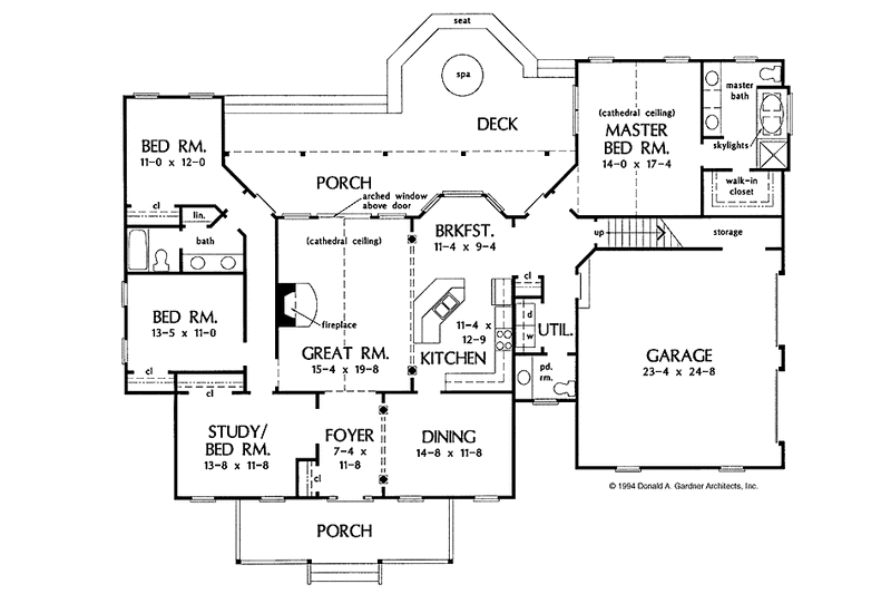 Home Plan - Floor Plan - Main Floor for Country House Plan #929-198 - 4 bed, 2.5 bath