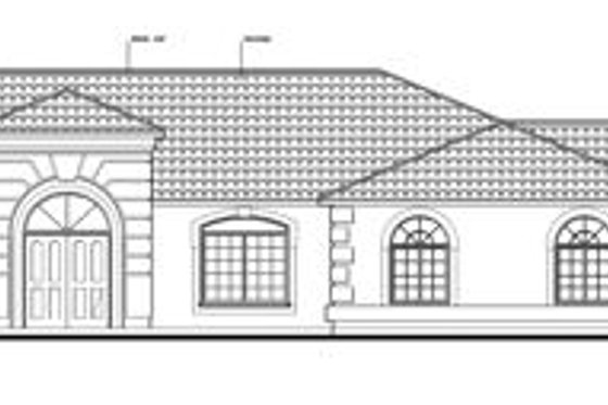 Exterior - Other Elevation for Adobe / Southwestern House Plan #1-792 - 4 bed, 3 bath