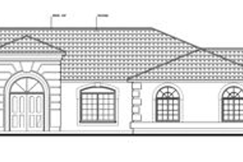 Architectural House Design - Exterior - Other Elevation for Adobe / Southwestern House Plan #1-792 - 4 bed, 3 bath
