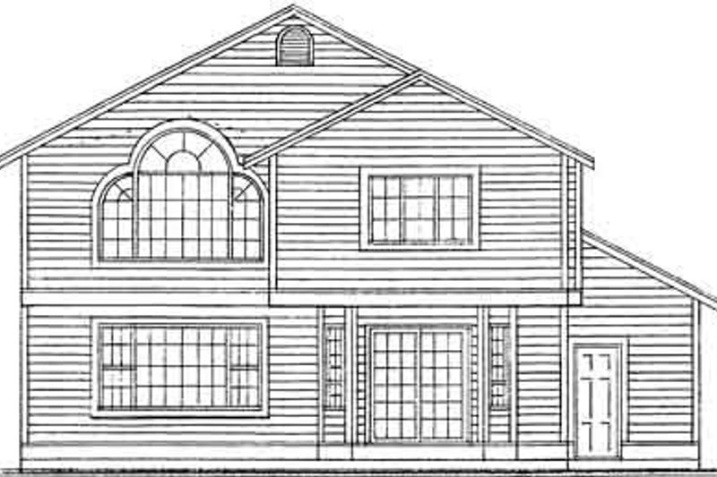 Home Plan - Exterior - Rear Elevation for Traditional House Plan #126-138 - 3 bed, 2.5 bath