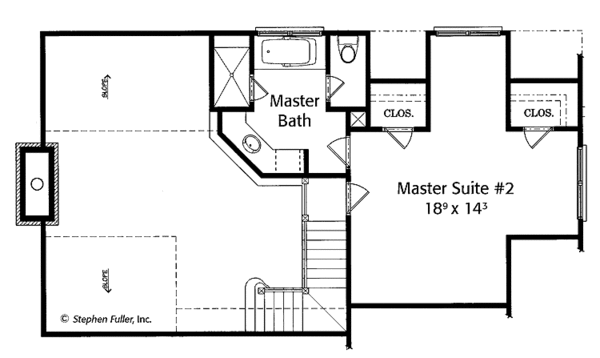 Dream House Plan - Country Floor Plan - Upper Floor Plan #429-434