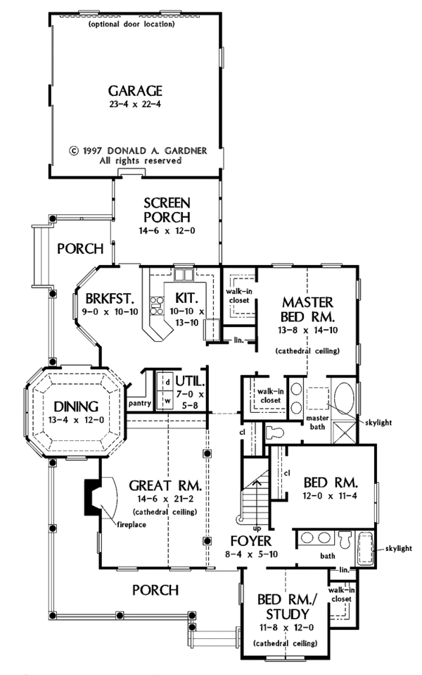 Country Floor Plan - Main Floor Plan #929-336