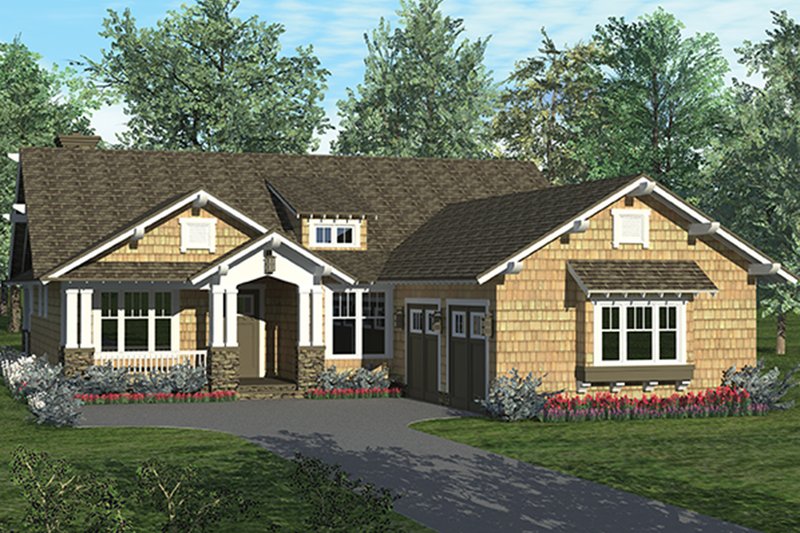 Dream House Plan - Craftsman Exterior - Front Elevation Plan #453-623