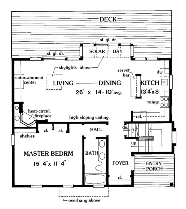 Architectural House Design - Contemporary Floor Plan - Main Floor Plan #314-243