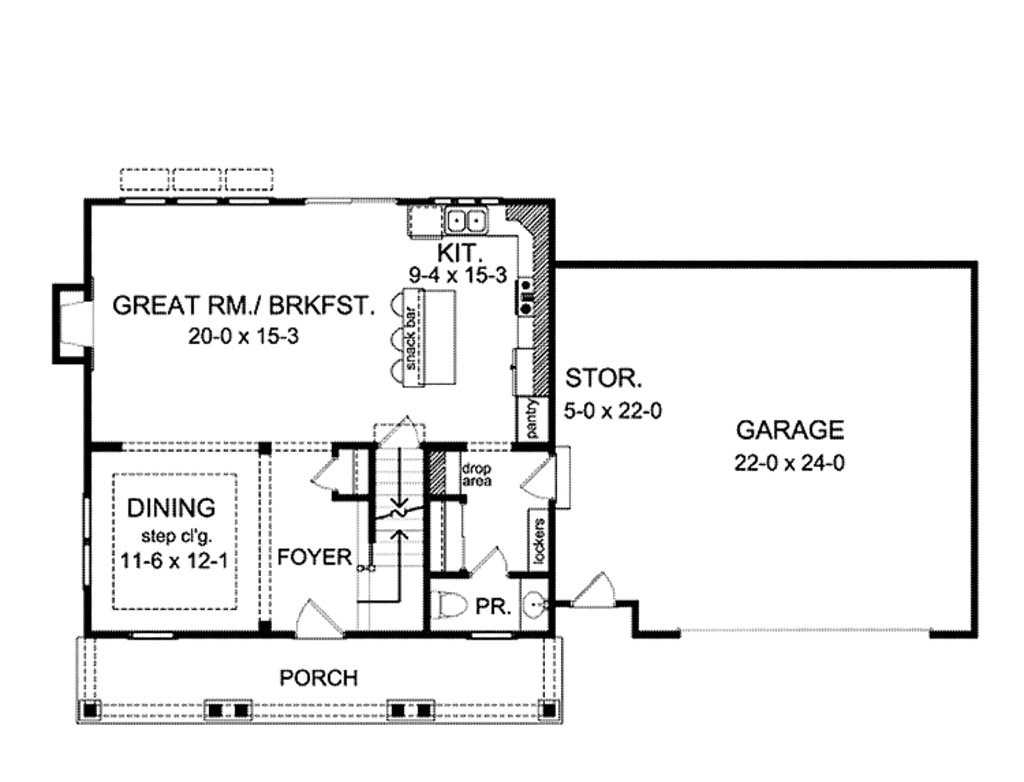 Colonial Style House Plan 3 Beds 2 5