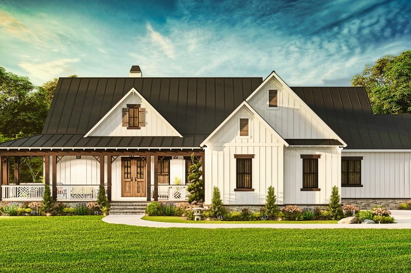 House Plan Design - Exterior - Front Elevation 7 for Farmhouse House Plan #54-575 - 3 bed, 2.5 bath