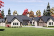 Modern Style House Plan - 4 Beds 4.5 Baths 4944 Sq/Ft Plan #1096-172 Exterior 