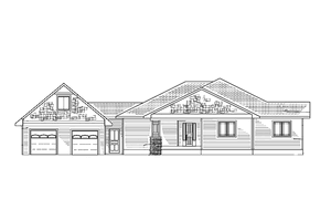 Home Plan - Prairie Exterior - Front Elevation Plan #939-7