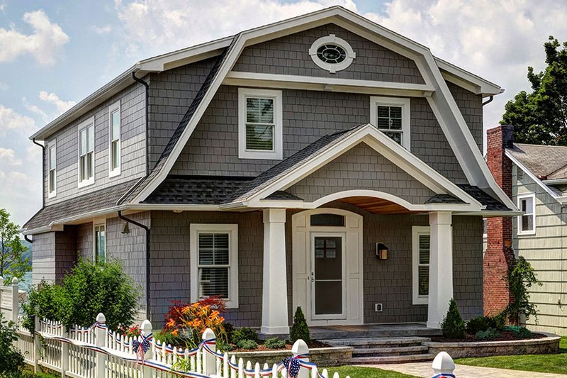Dream House Plan - Exterior - Front Elevation 4 for Colonial House Plan #1010-127 - 3 bed, 3 bath