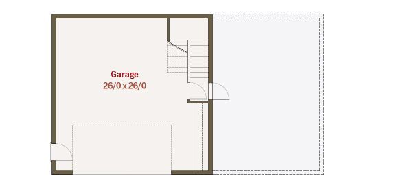 Craftsman Floor Plan - Lower Floor Plan #461-34