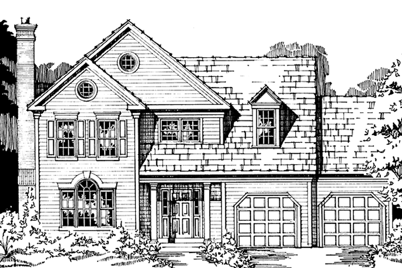 Architectural House Design - Country Exterior - Front Elevation Plan #953-101