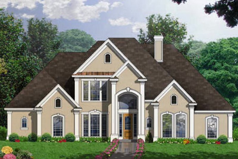 Dream House Plan - European Exterior - Front Elevation Plan #40-238