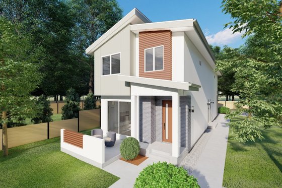 Exterior - Other Elevation 1 for Contemporary House Plan #126-274 - 3 bed, 2.5 bath