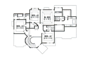 European Style House Plan - 4 Beds 3.5 Baths 2889 Sq/Ft Plan #67-551 