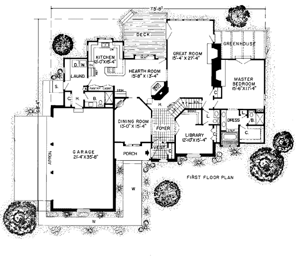 European Floor Plan - Main Floor Plan #312-773