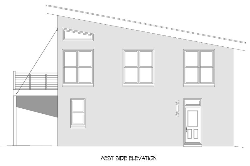 House Plan Design - Exterior - Other Elevation 1 for Contemporary House Plan #932-1395 - 2 bed, 2 bath
