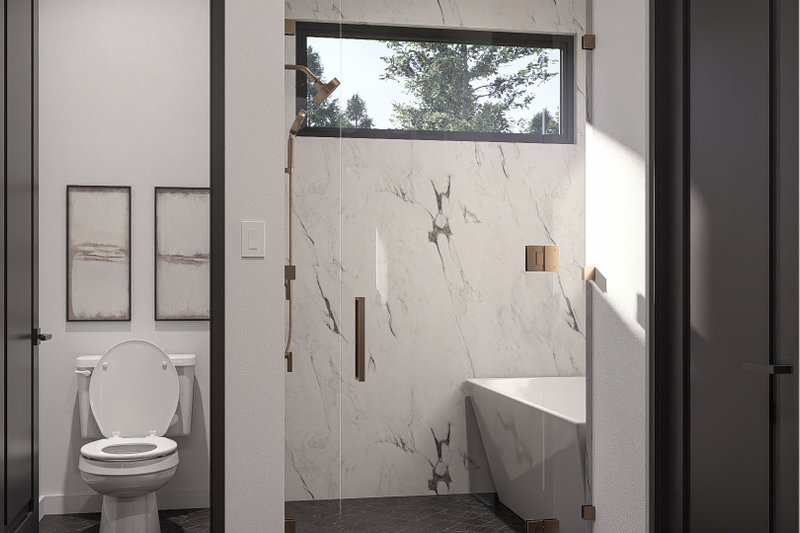 House Blueprint - Interior - Master Bathroom for Modern House Plan #455-771 - 3 bed, 2.5 bath