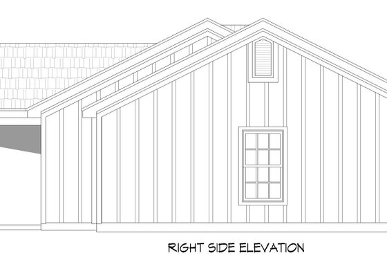 Exterior - Other Elevation 1 for Ranch House Plan #932-571 - 3 bed, 2 bath