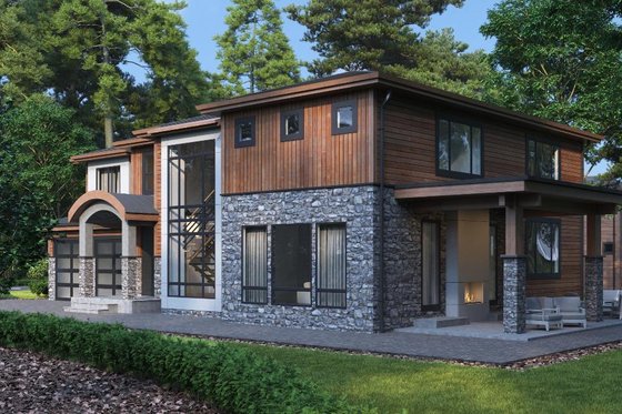 Exterior - Other Elevation 1 for Contemporary House Plan #1066-190 - 5 bed, 4.5 bath