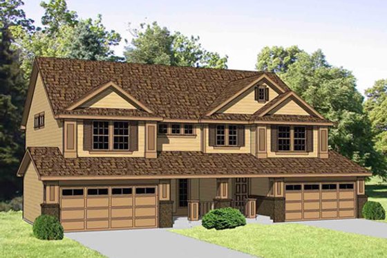 Exterior - Front Elevation for Traditional House Plan #116-284 - 3 bed, 2.5 bath