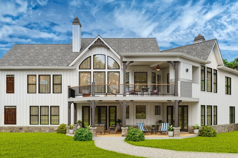Home Plan - Exterior - Rear Elevation for Craftsman House Plan #54-722 - 3 bed, 2.5 bath