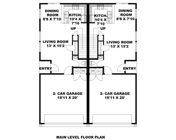 Dream House Plan - Craftsman Floor Plan - Main Floor Plan #117-1039