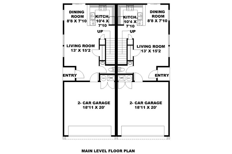 Home Plan - Floor Plan - Main Floor for Craftsman House Plan #117-1039 - 8 bed, 5 bath