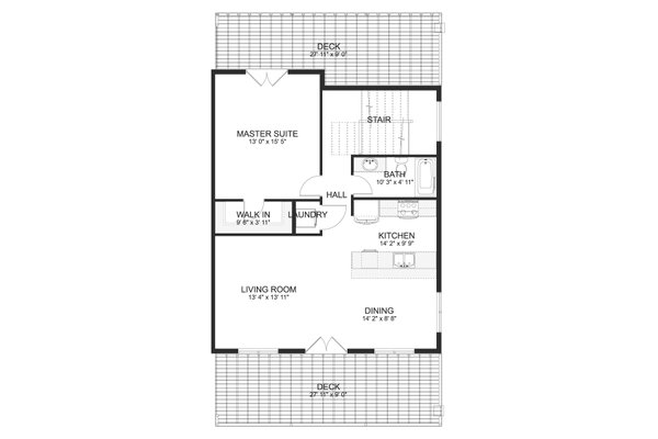 House Plan Design - Farmhouse Floor Plan - Upper Floor Plan #1060-123