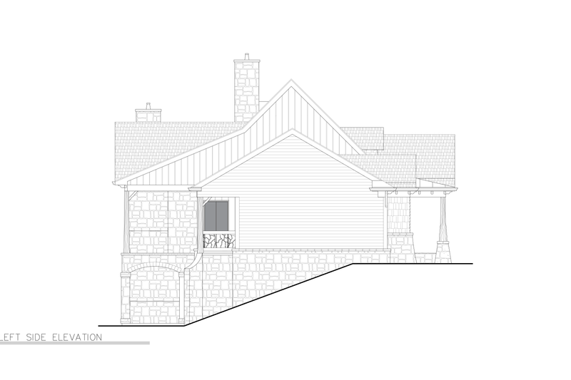 Architectural House Design - Exterior - Other Elevation for Craftsman House Plan #54-708 - 4 bed, 4 bath