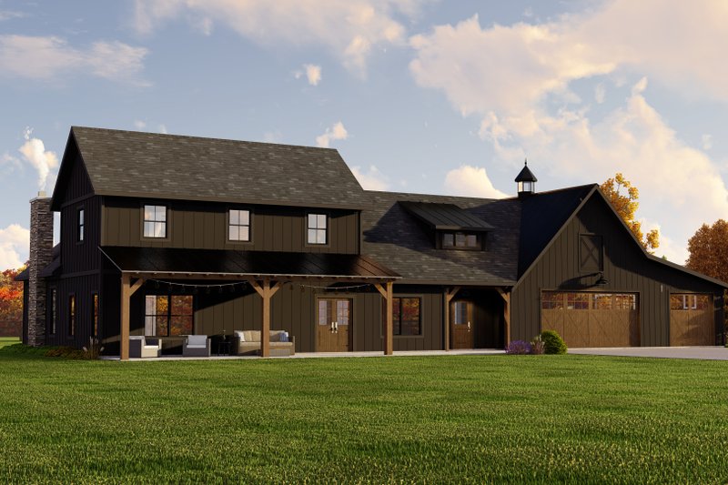 House Plan Design - Exterior - Front Elevation 3 for Barndominium House Plan #1064-231 - 3 bed, 2.5 bath