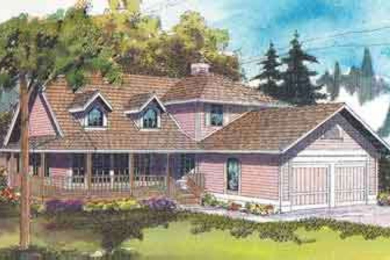 House Plan Design - Farmhouse Exterior - Front Elevation Plan #124-400