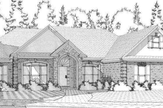Exterior - Front Elevation for Traditional House Plan #63-201 - 4 bed, 2.5 bath