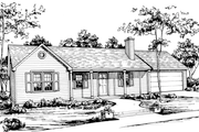 Ranch Style House Plan - 3 Beds 2 Baths 1428 Sq/Ft Plan #30-353 