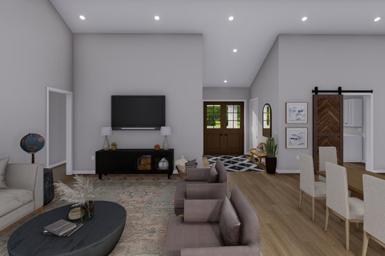 Interior - Family Room 1 for Farmhouse House Plan #1060-169 - 3 bed, 2.5 bath