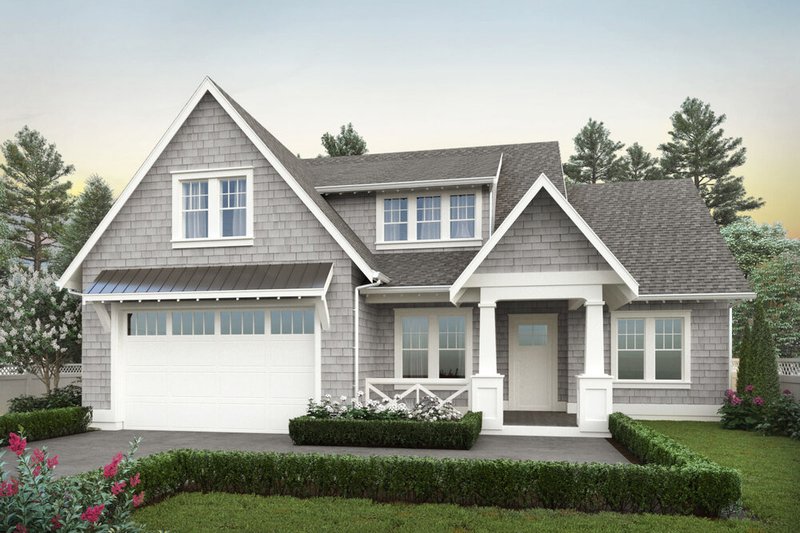 House Blueprint - Farmhouse Exterior - Front Elevation Plan #1114-78