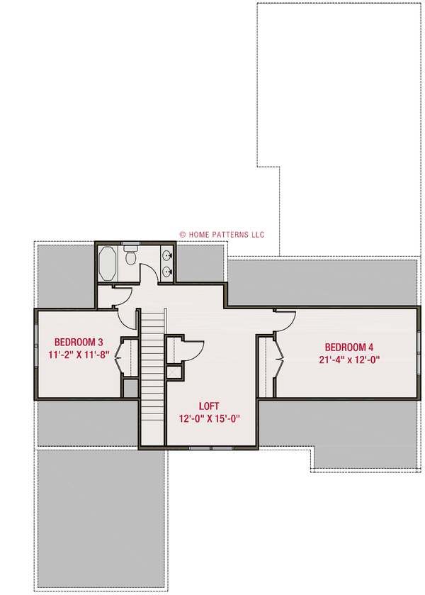 Home Plan - Farmhouse Floor Plan - Upper Floor Plan #461-108