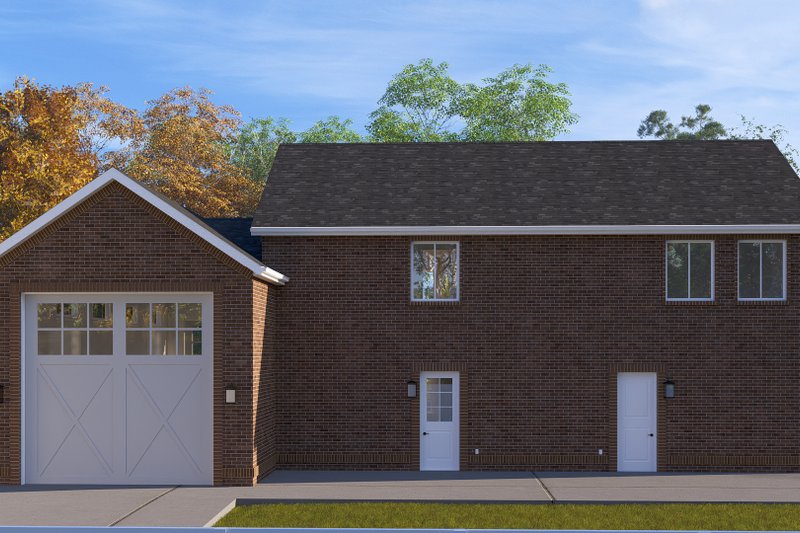 Dream House Plan - Exterior - Rear Elevation 2 for Barndominium House Plan #1060-285 - 2 bed, 2.5 bath