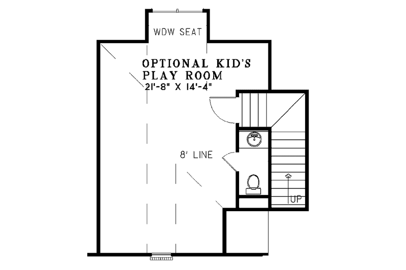 Home Plan - Floor Plan - Upper Floor for European House Plan #17-2711 - 3 bed, 2 bath
