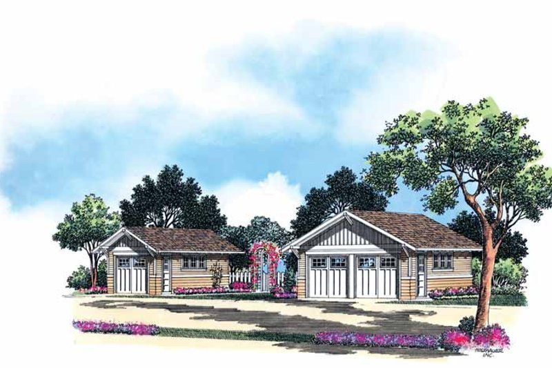 Craftsman Style House Plan - 0 Beds 0 Baths 264 Sq/Ft Plan #48-758