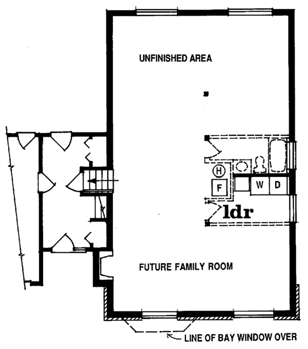 House Design - Contemporary Floor Plan - Lower Floor Plan #47-789