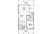 Cottage Style House Plan - 1 Beds 1.5 Baths 1001 Sq/Ft Plan #45-618 