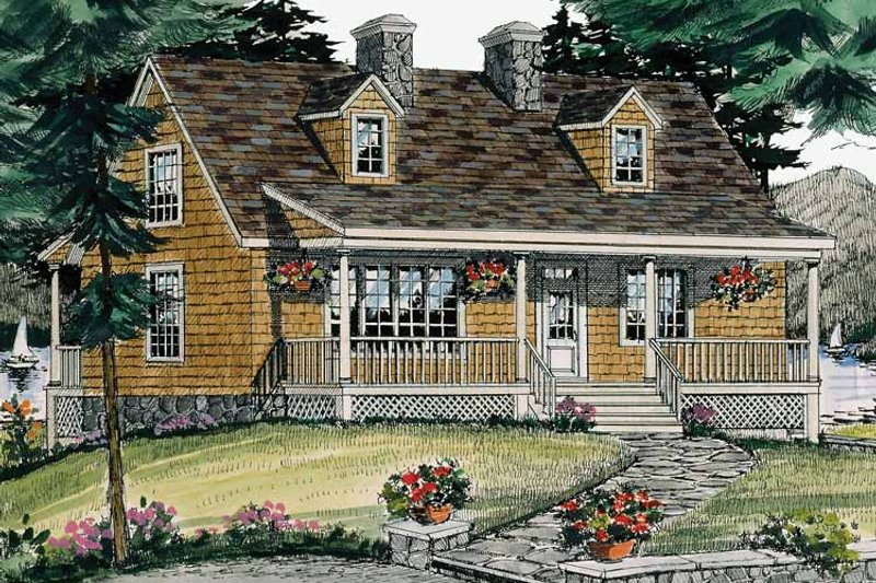 Dream House Plan - Exterior - Front Elevation 3 for Country House Plan #314-197 - 3 bed, 2.5 bath