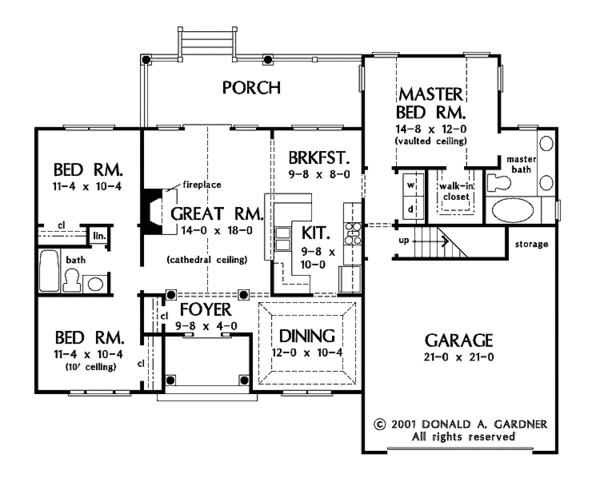 Home Plan - Traditional Floor Plan - Main Floor Plan #929-608