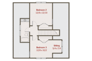 Craftsman Style House Plan - 3 Beds 2.5 Baths 1584 Sq/Ft Plan #461-6 