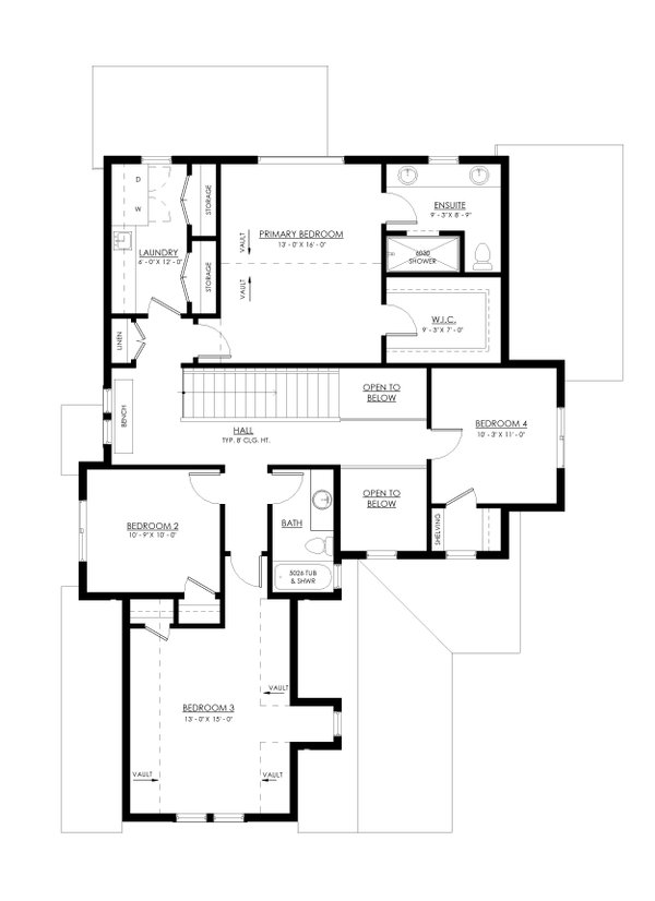 Dream House Plan - Farmhouse Floor Plan - Upper Floor Plan #1114-64