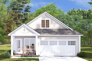 Cottage Exterior - Front Elevation Plan #513-2269