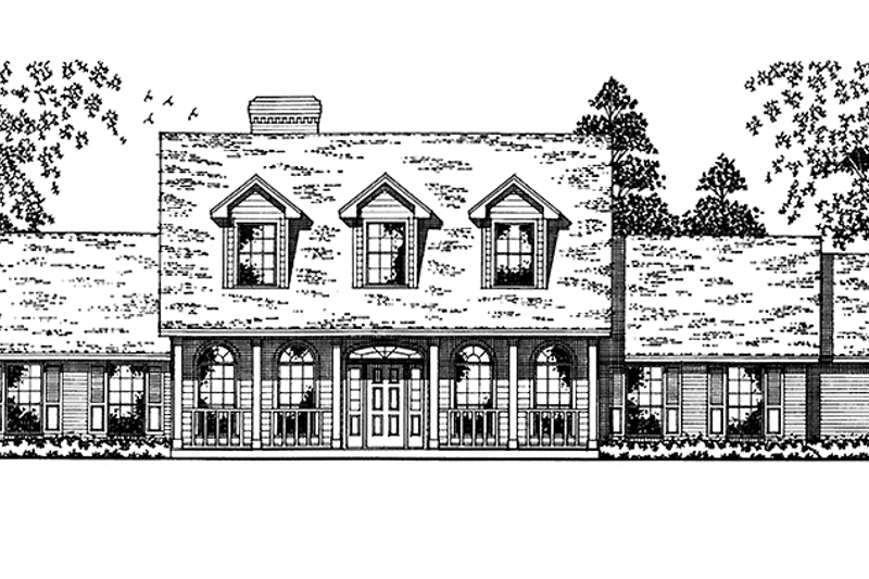 House Plan Design - Country Exterior - Front Elevation Plan #42-680