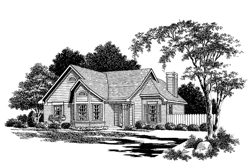 Dream House Plan - Exterior - Front Elevation 4 for Country House Plan #952-164 - 3 bed, 2 bath