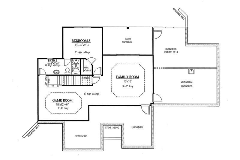 Architectural House Design - Floor Plan - Upper Floor for Craftsman House Plan #437-75 - 3 bed, 3 bath