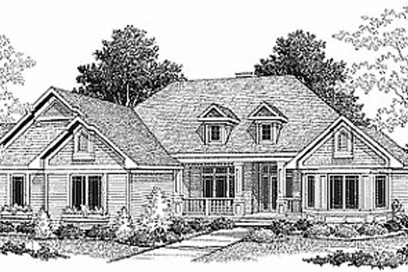 Dream House Plan - Traditional Exterior - Front Elevation Plan #70-292